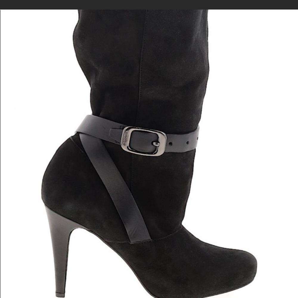 Longchamp Million Suede booties with straps size 381/2